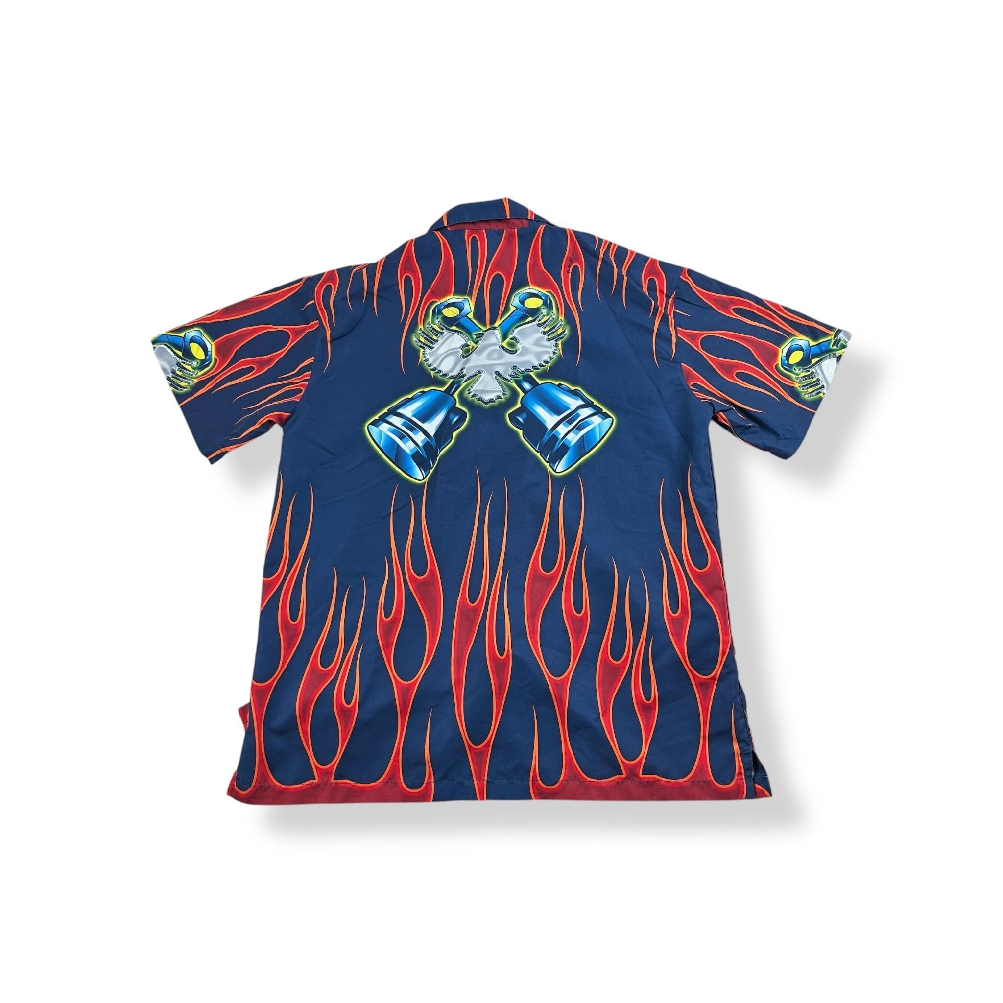 Y2K AOP Button Up Youth Extra Large