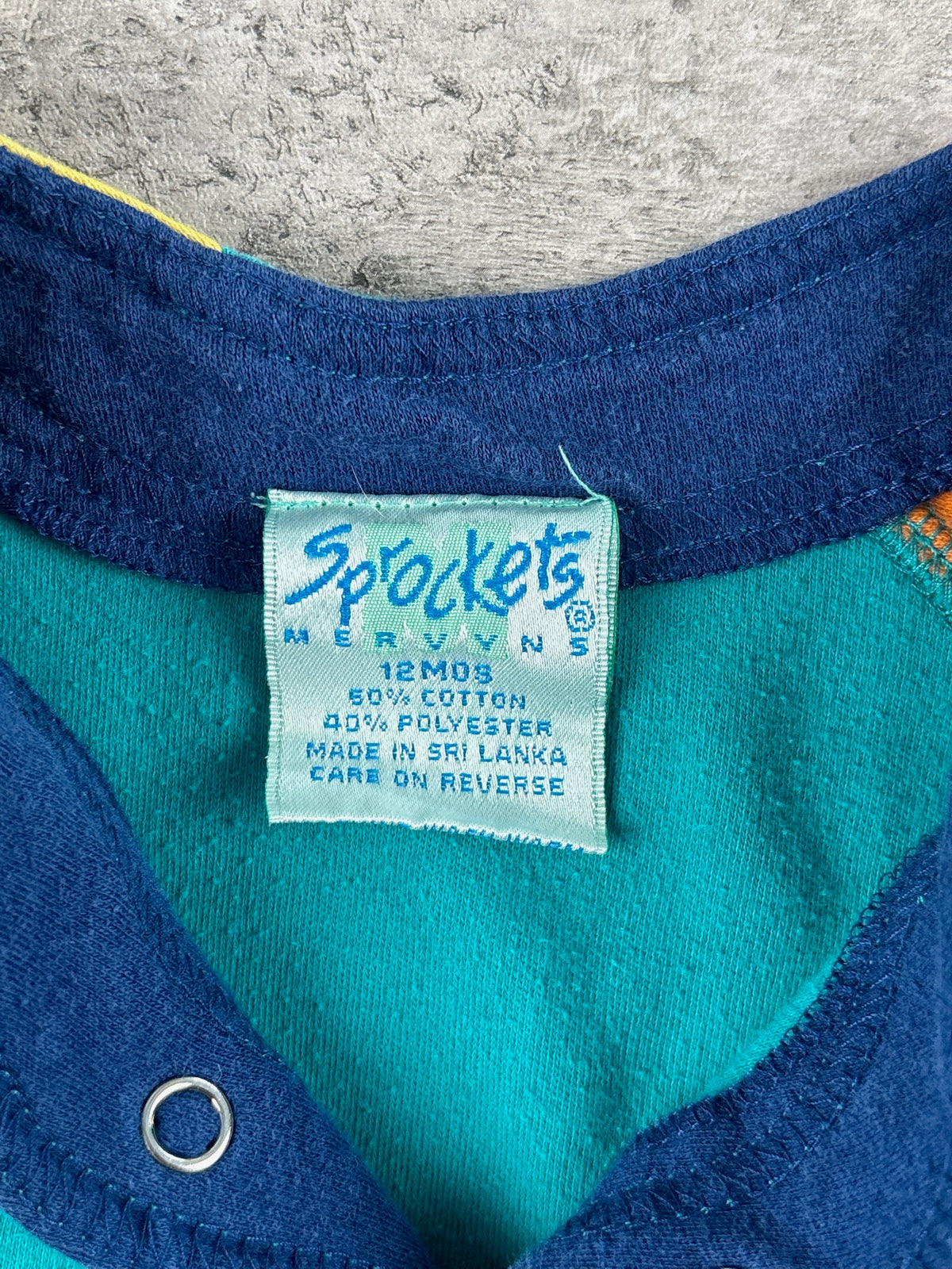 Vintage Sprockets Colorback Romper 18m