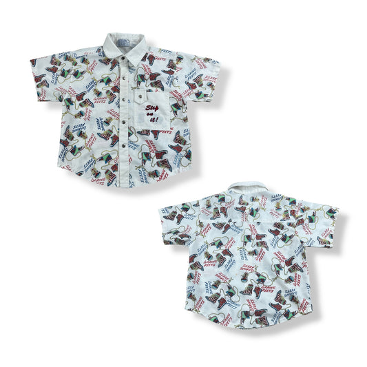 Vintage 80’s AOP Button Up 3T