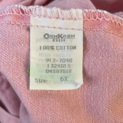 Vintage OshKosh Pink Dressall 6T