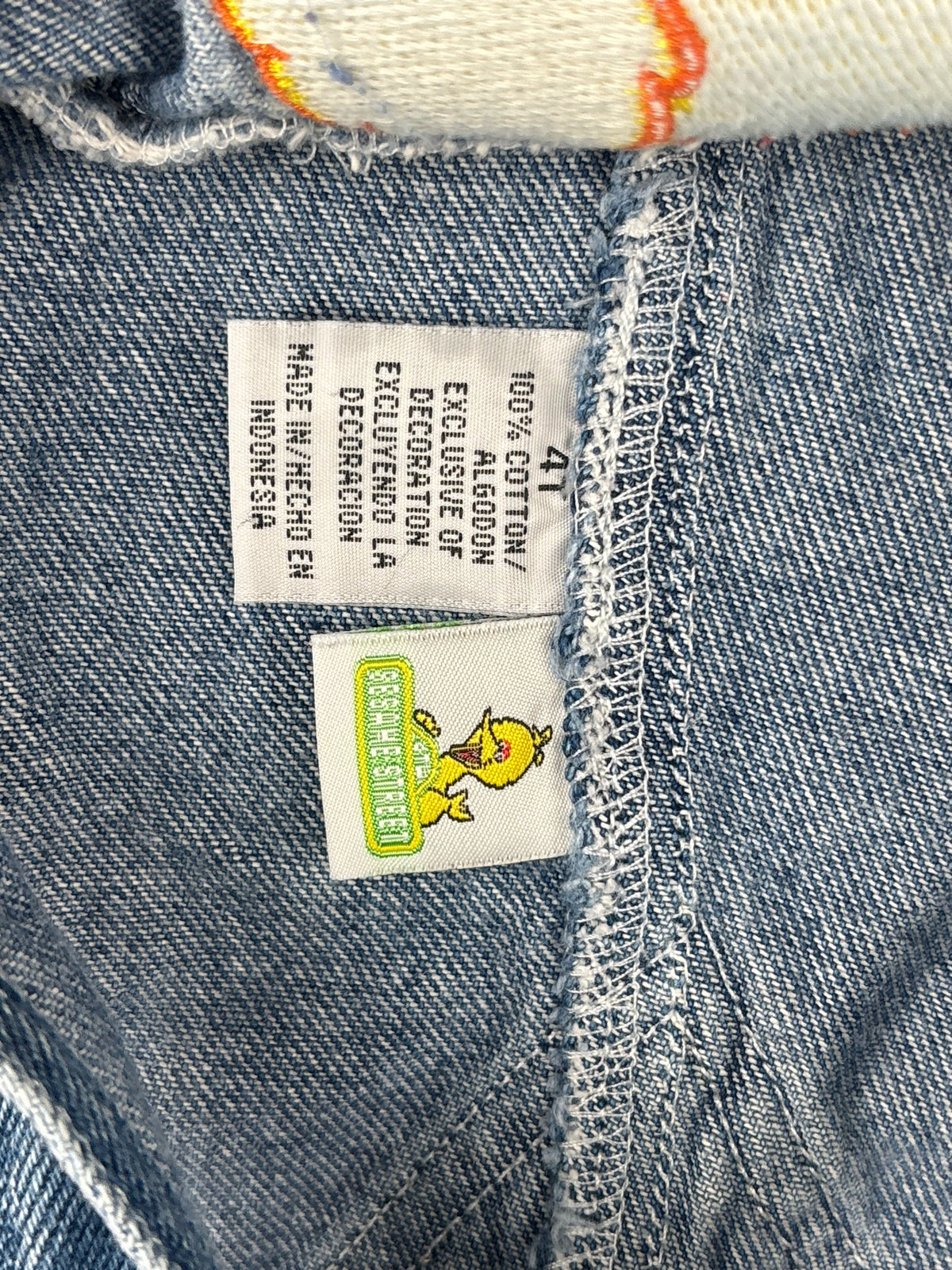 Vintage Big Bird Overalls 3T