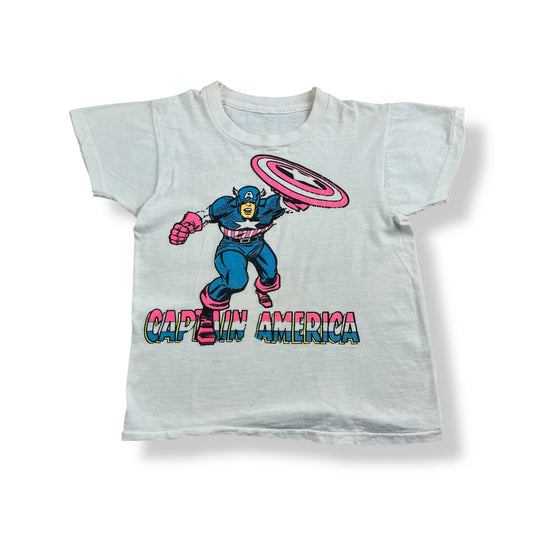 Vintage Captain America T-Shirt 3/4T
