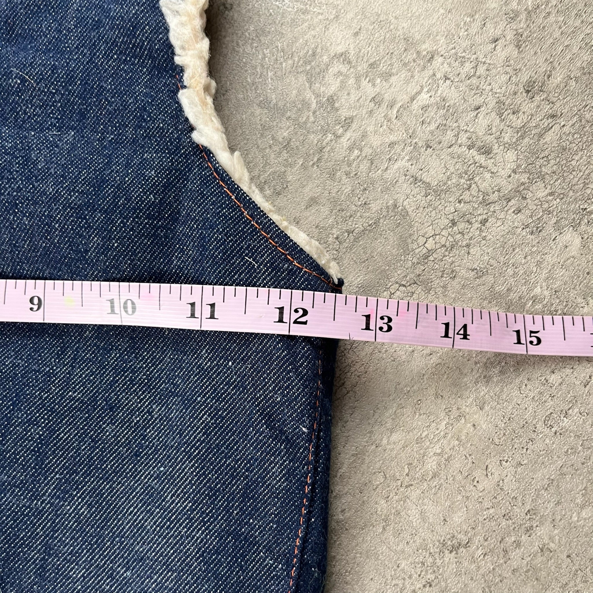 Vintage Health-Tex Denim Sherpa Vest 18-24 Montha