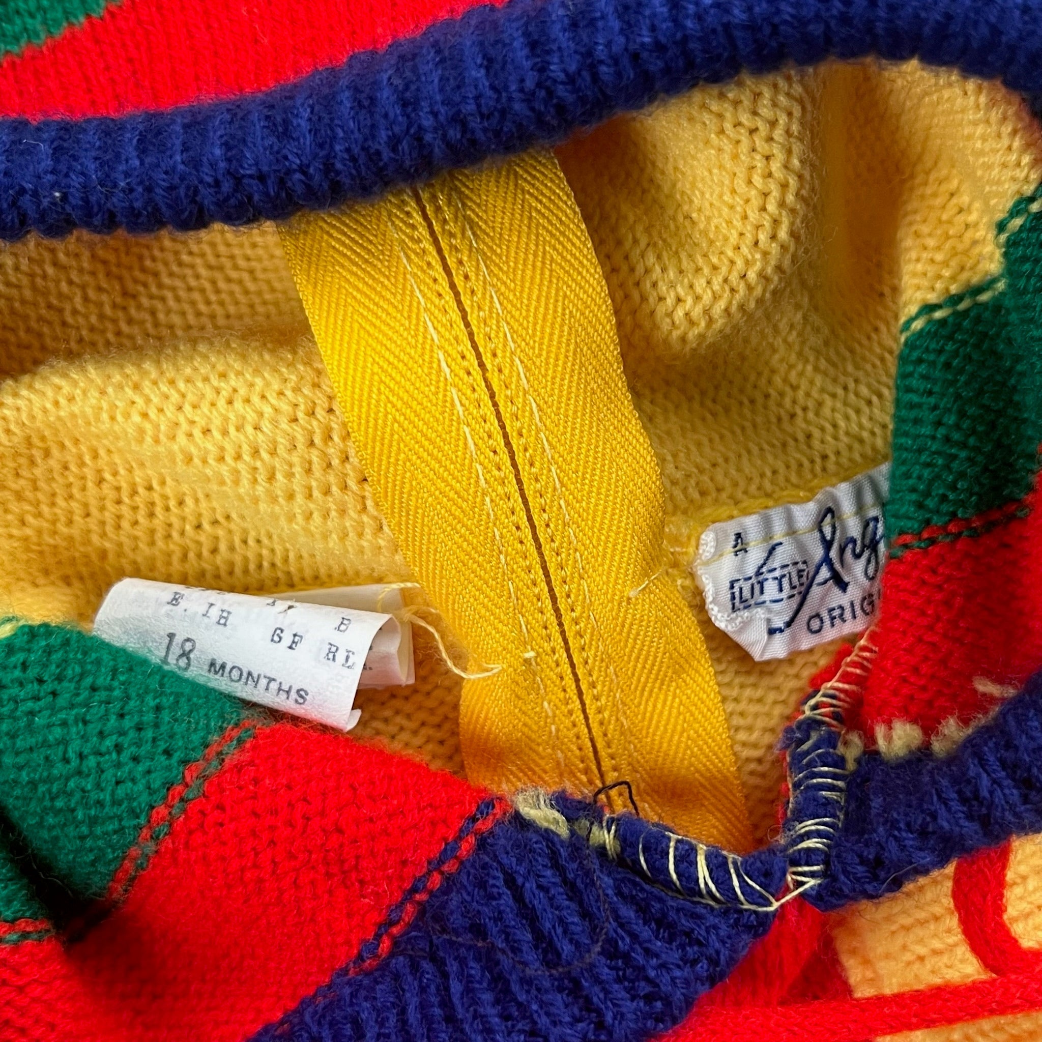 Vintage Color Block Hoodie 9-12 Months