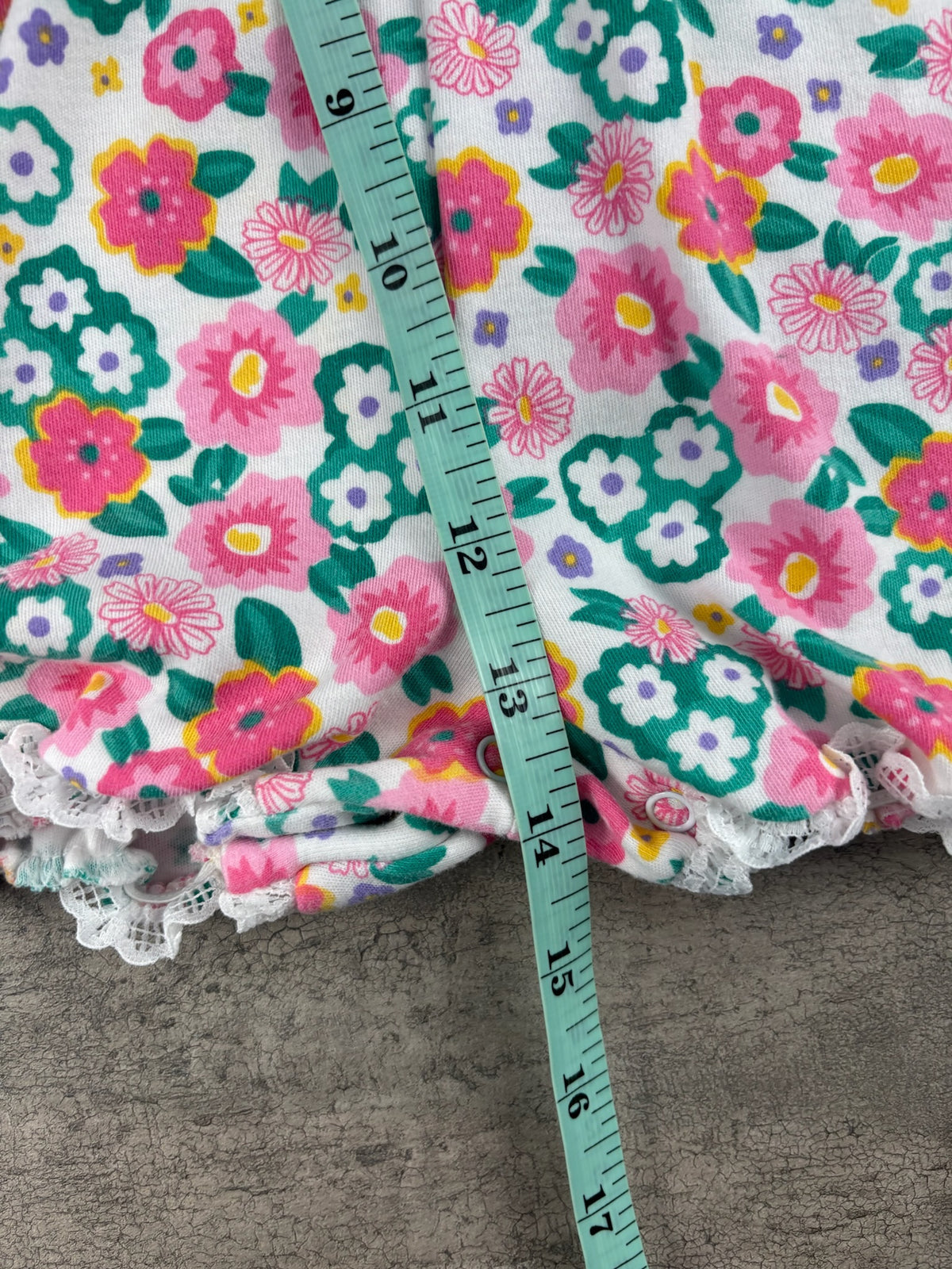 Vintage Floral Romper 0-3M