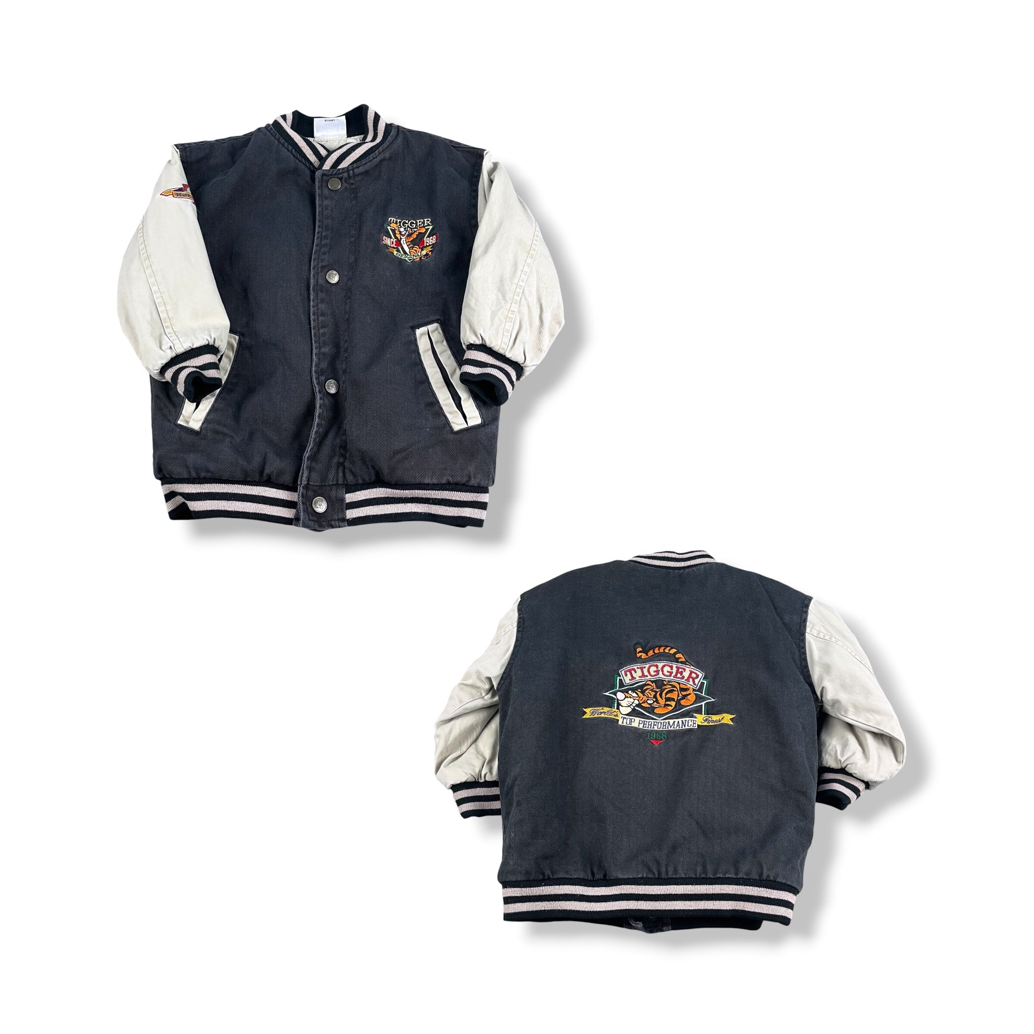 Vintage Disney Tigger Letterman Jacket 3/4T