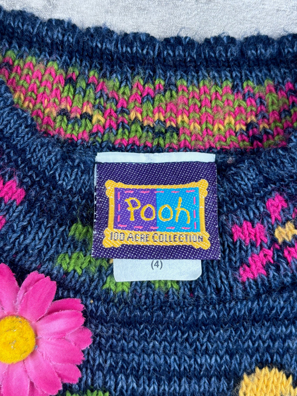 Vintage Winnie The Pooh Knit 4T