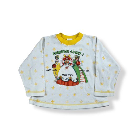 Vintage '95 Peach Wedding Anime Sweater 3T