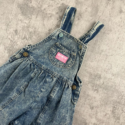 Vintage OshKosh Acidwash Overalls 2T