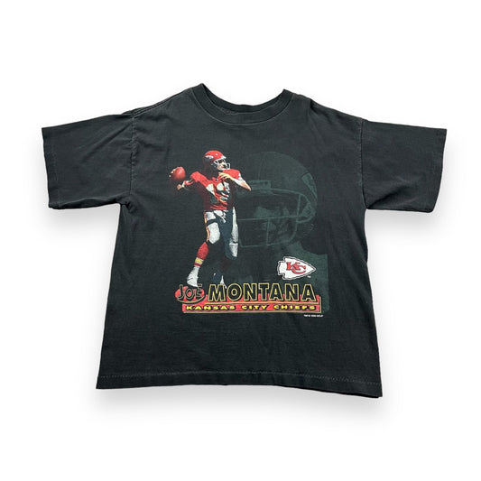 Vintage 93’ Kansas City Chiefs Joe Montana T-Shirt Youth Medium