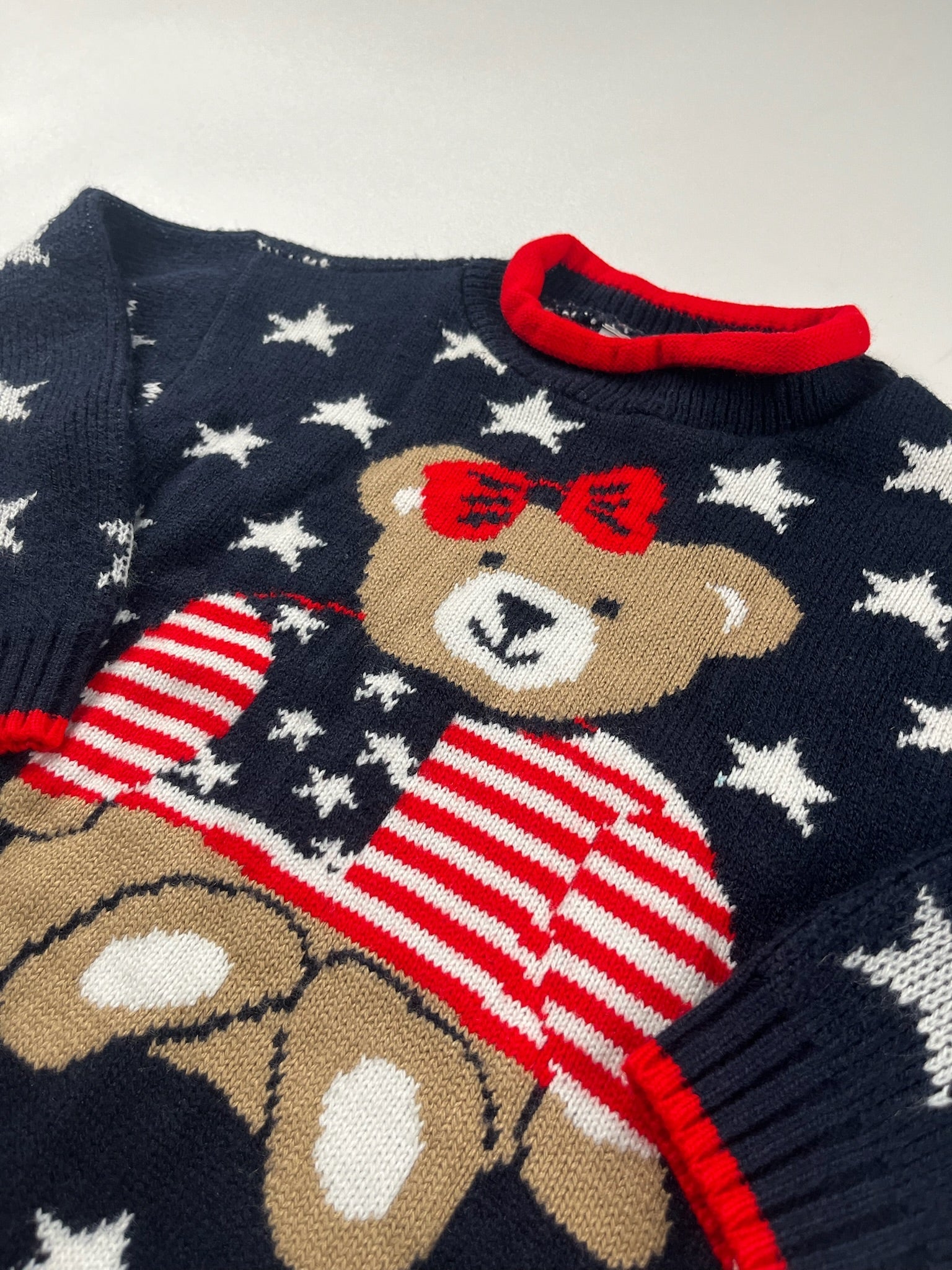 Vintage Teddy Bear Knit Crewneck 3T