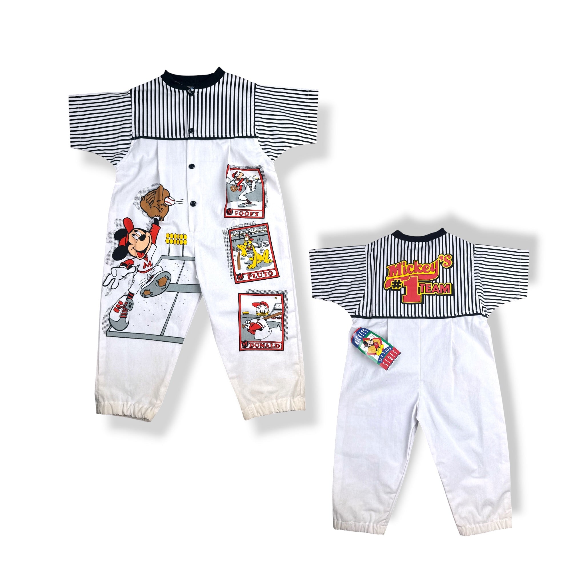 Vintage Deadstock Disney Basbeball Romper 3T