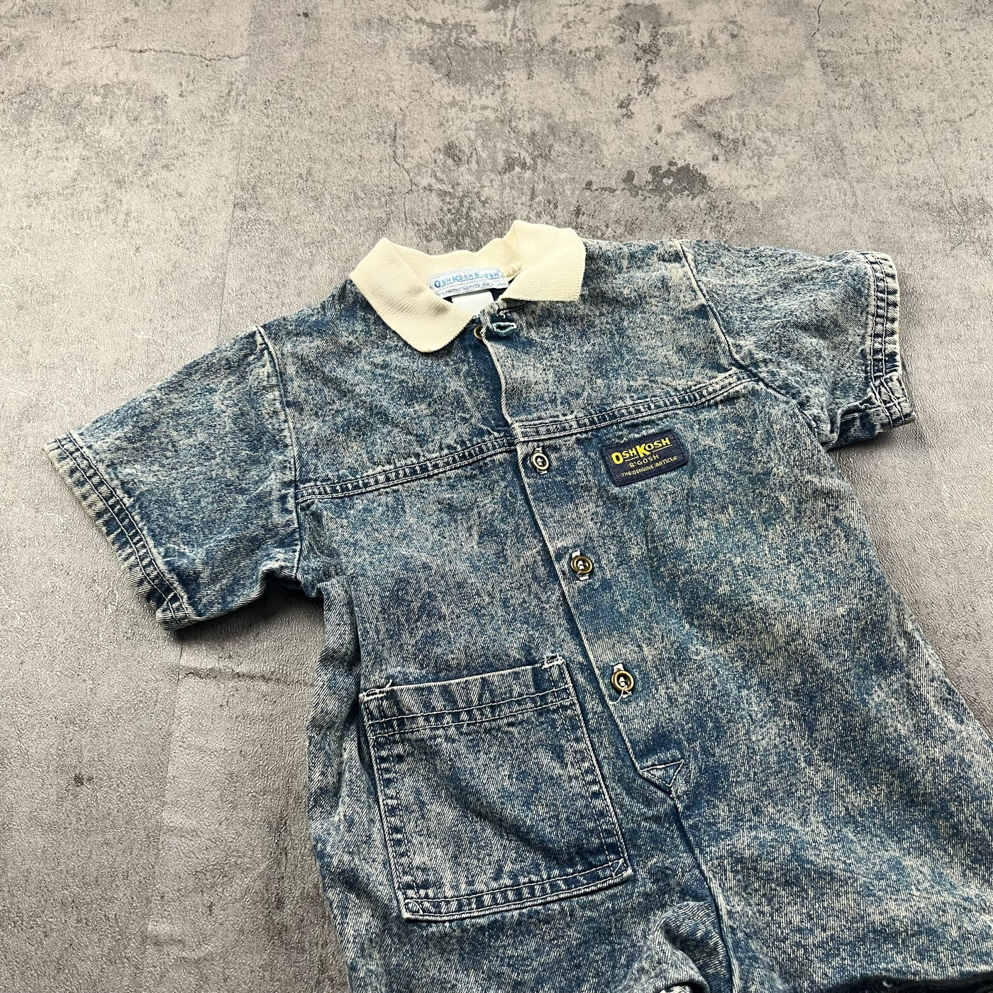 Vintage OshKosh Denim Romper 2T