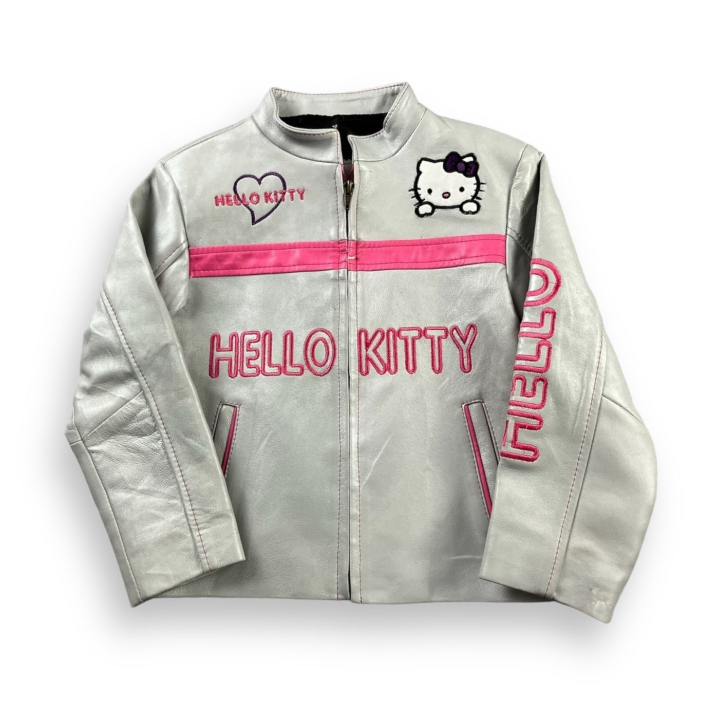 Y2K Hello Kitty Moto Jacket 4/5T