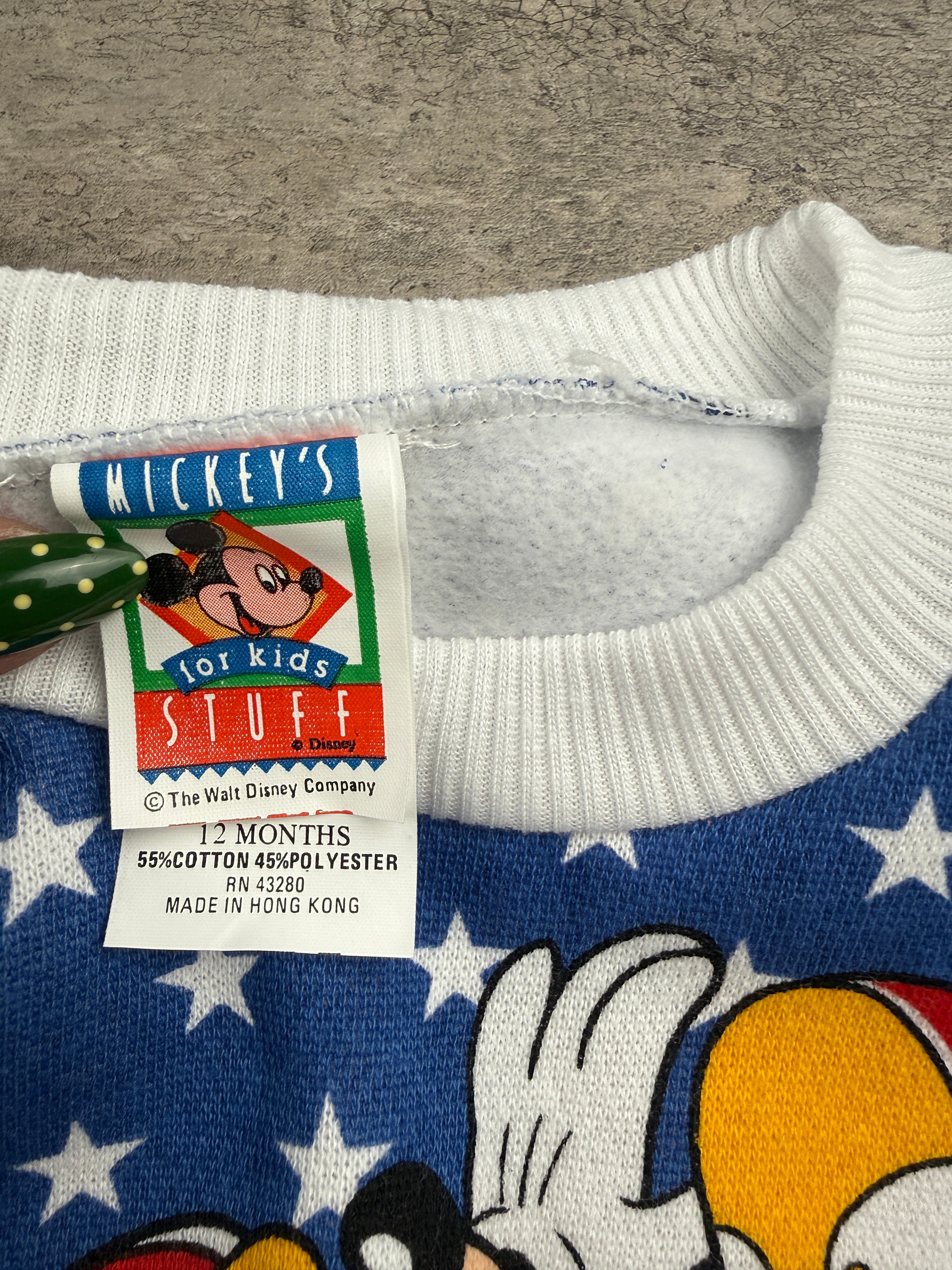Vintage Deadstock All American Mickey 9-12 Months