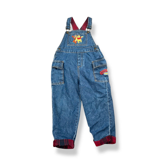 Vintage Winnie The Pooh Overalls 3/4T