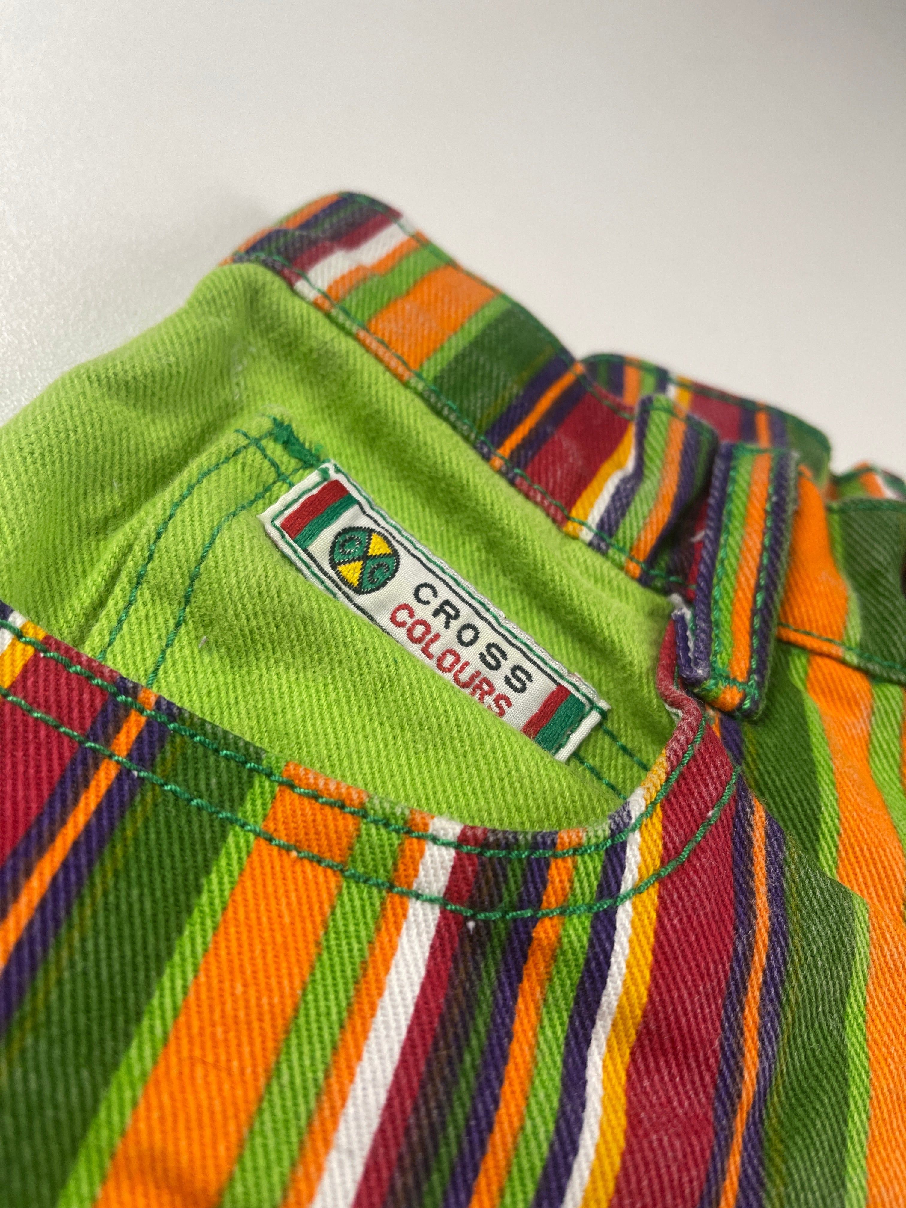 Vintage 90’s Cross Colours Denim Shorts Youth XL/ Adult XS