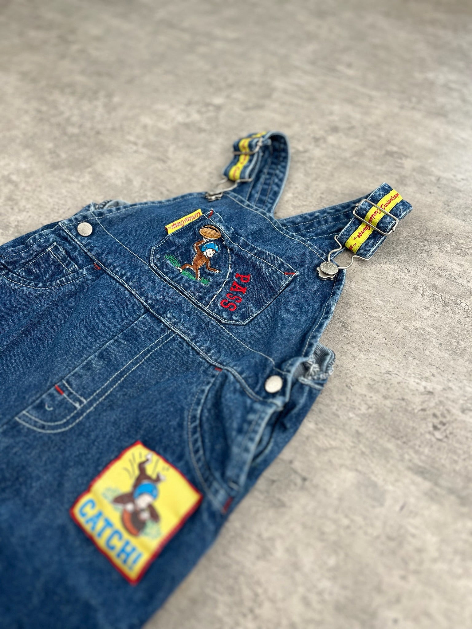 Vintage '98 Curious George Overalls 18 Months
