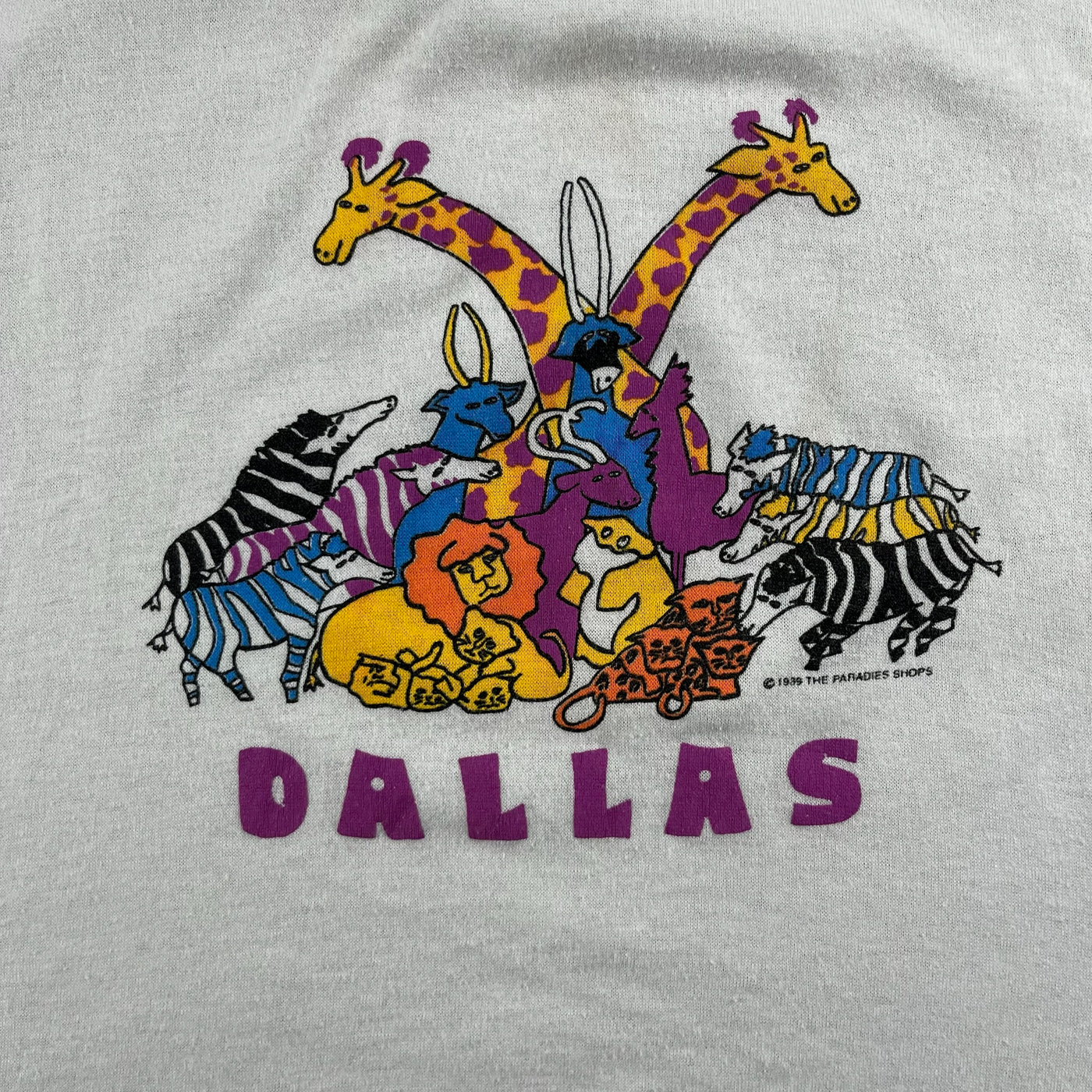 Vintage Dallas Zoo Souvenir T-Shirt 3/4t