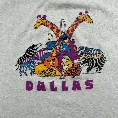 Vintage Dallas Zoo Souvenir T-Shirt 3/4t