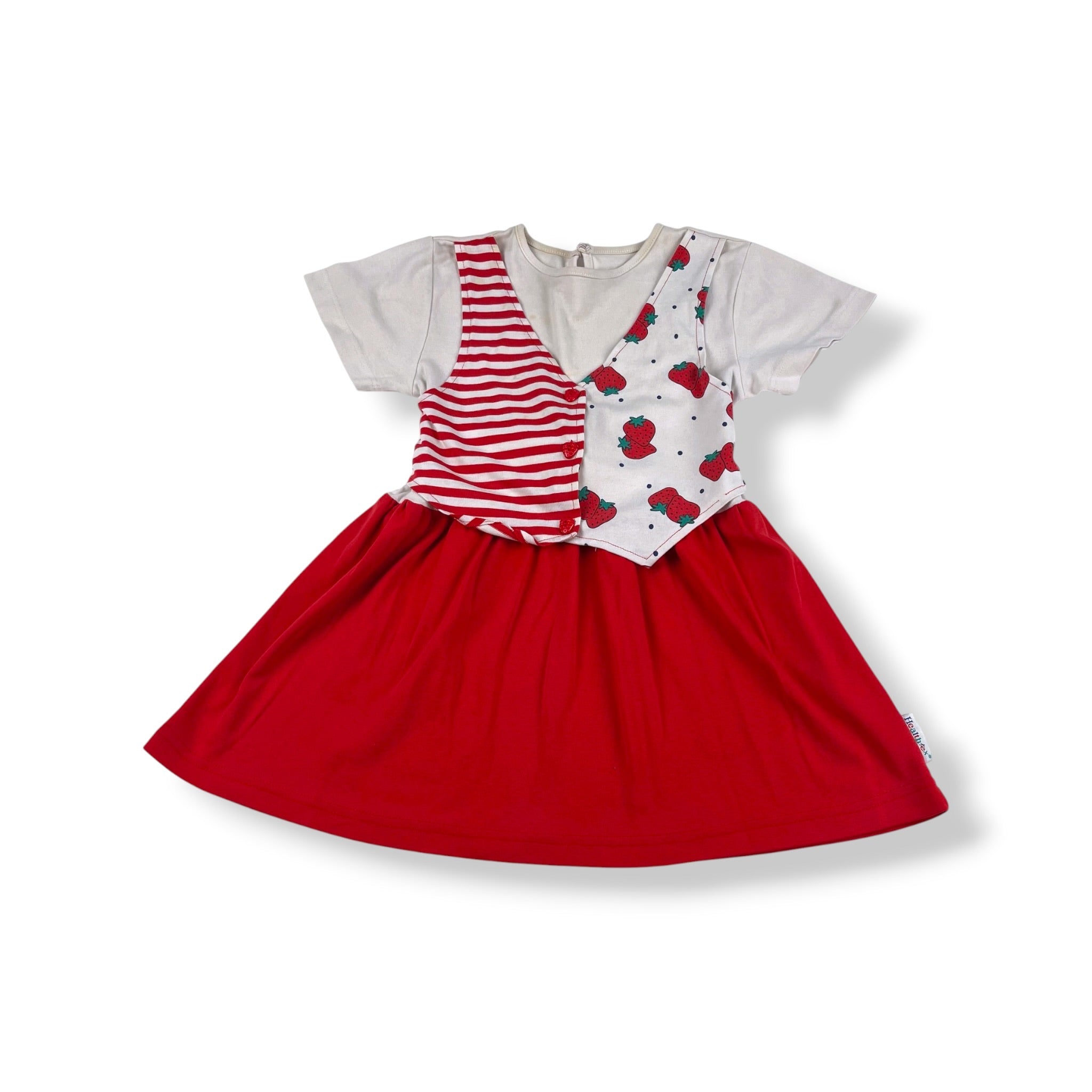 Vintage Health-Tex Strawberry Dress 4/5T