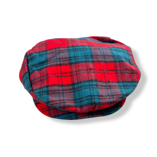 Vintage Plaid Paperboy Hat