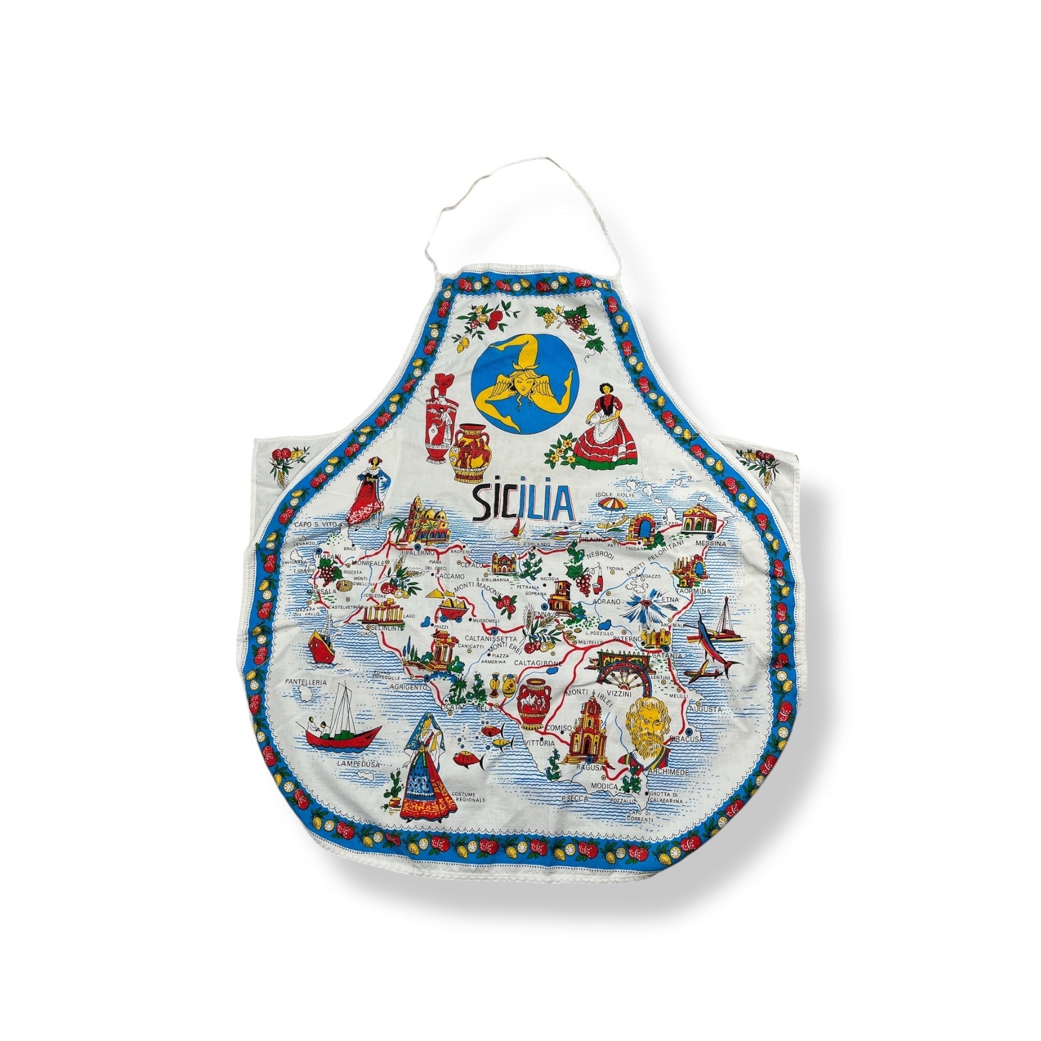 Vintage Sicily Apron Adult Small