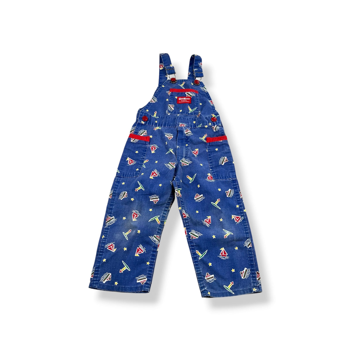 Vintage OshKosh Boat Overalls 18M