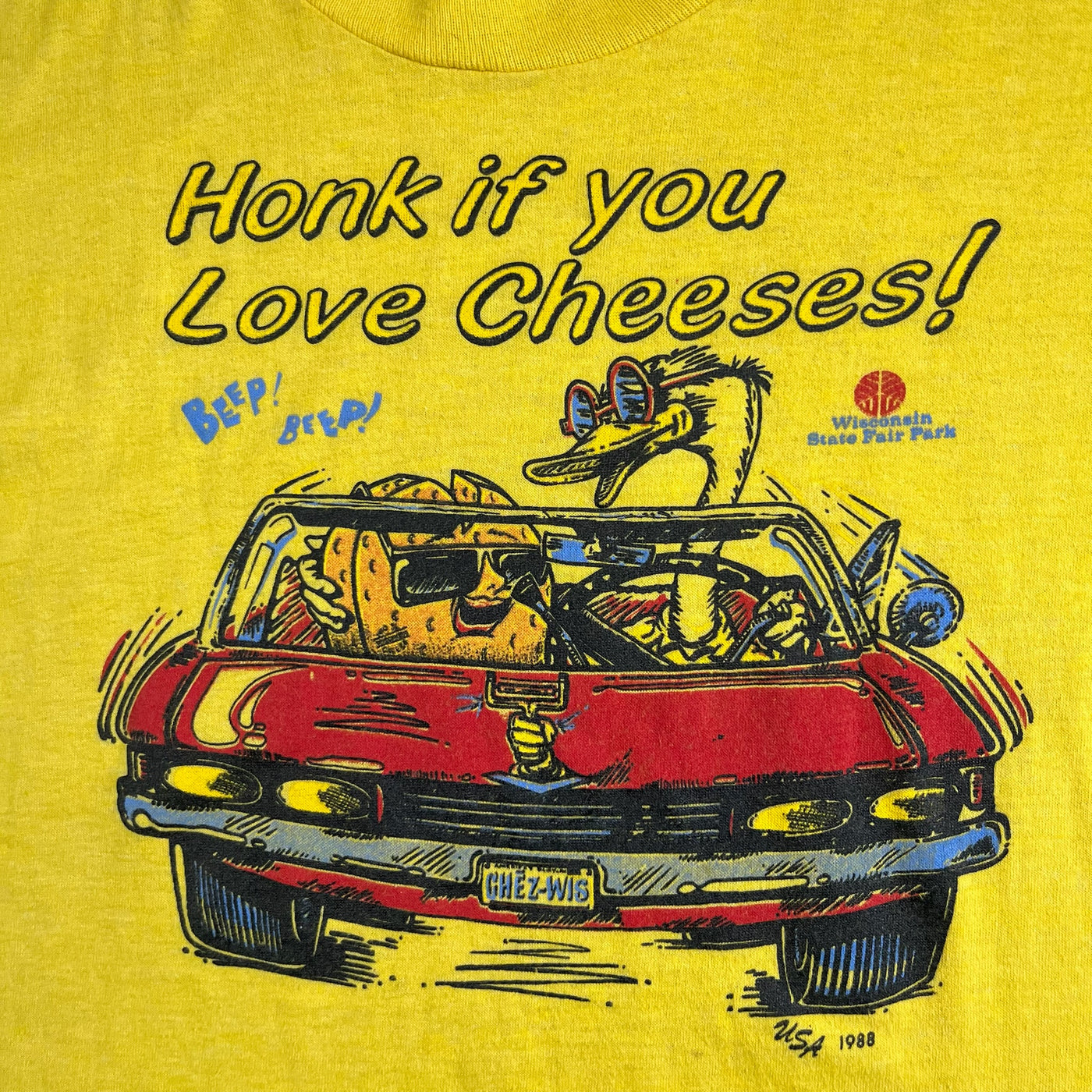 Vintage 1988 Wisconsin Souvenir T-Shirt Youth Medium