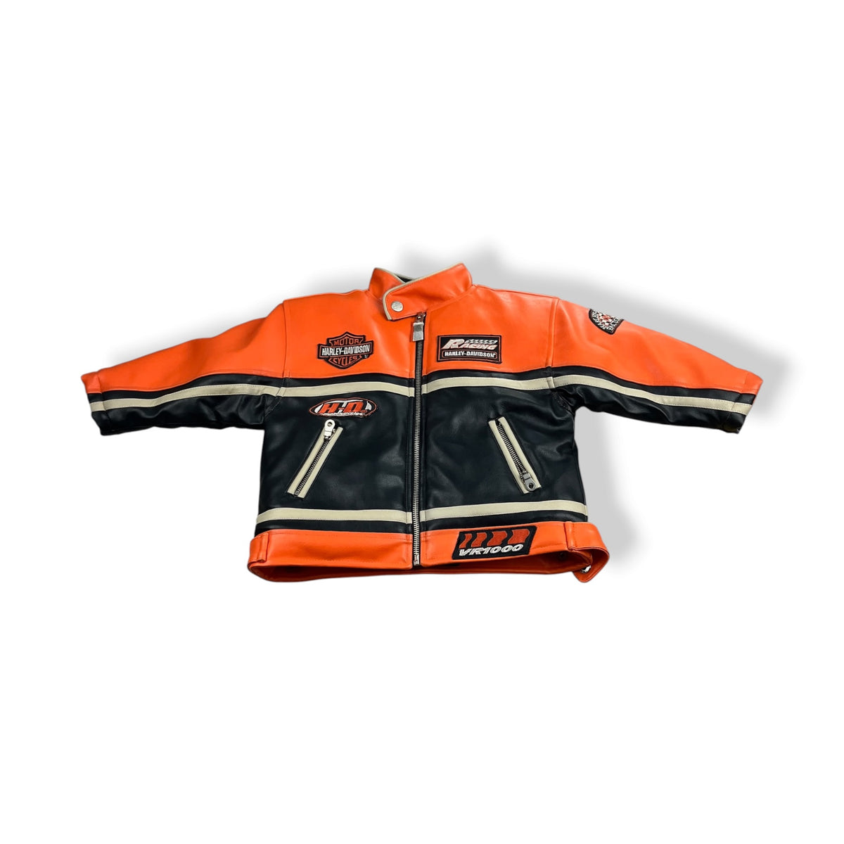 Vintage Harley Davidson Moto Jacket 3T