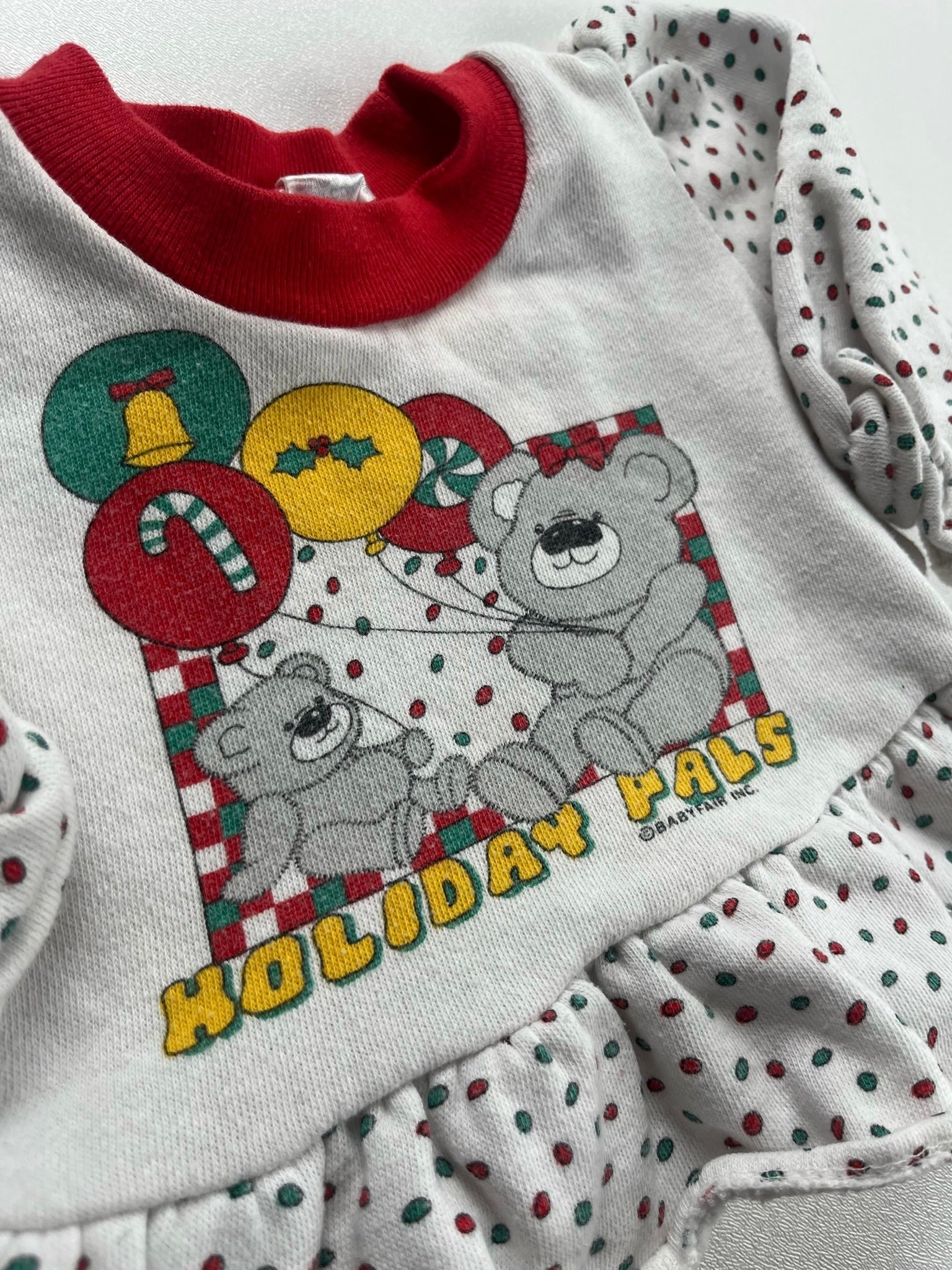 Vintage Holiday Pals Christmas Pelpum Crewneck Size 9-12 Months