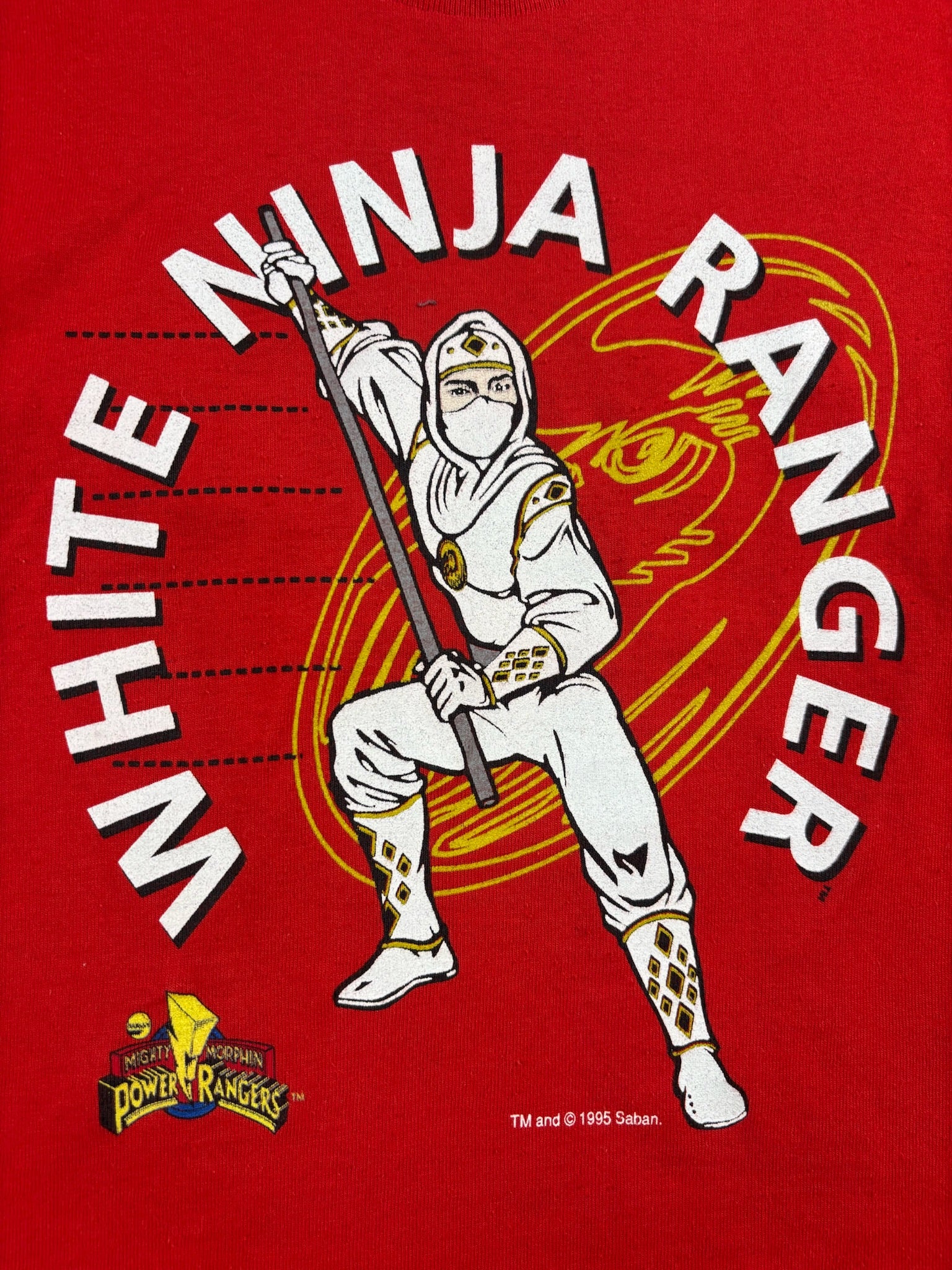 Vintage White Ninja Power Rangers 3