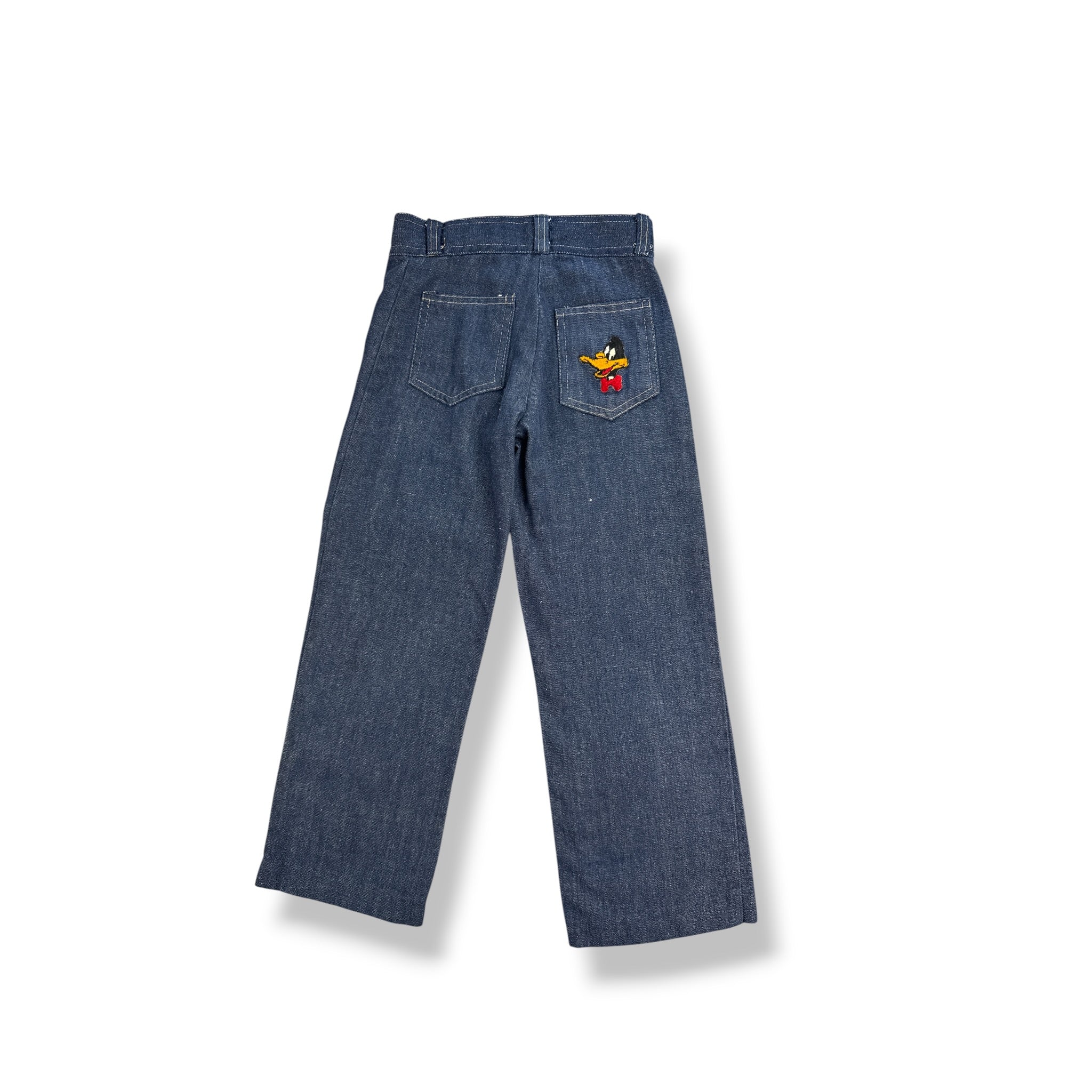 Vintage 70's Daffy Duck Denim Jeans 5/6T