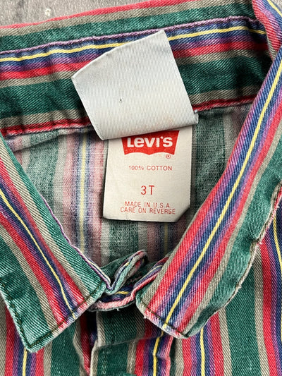 Vintage Striped Levis Button-Up 2t