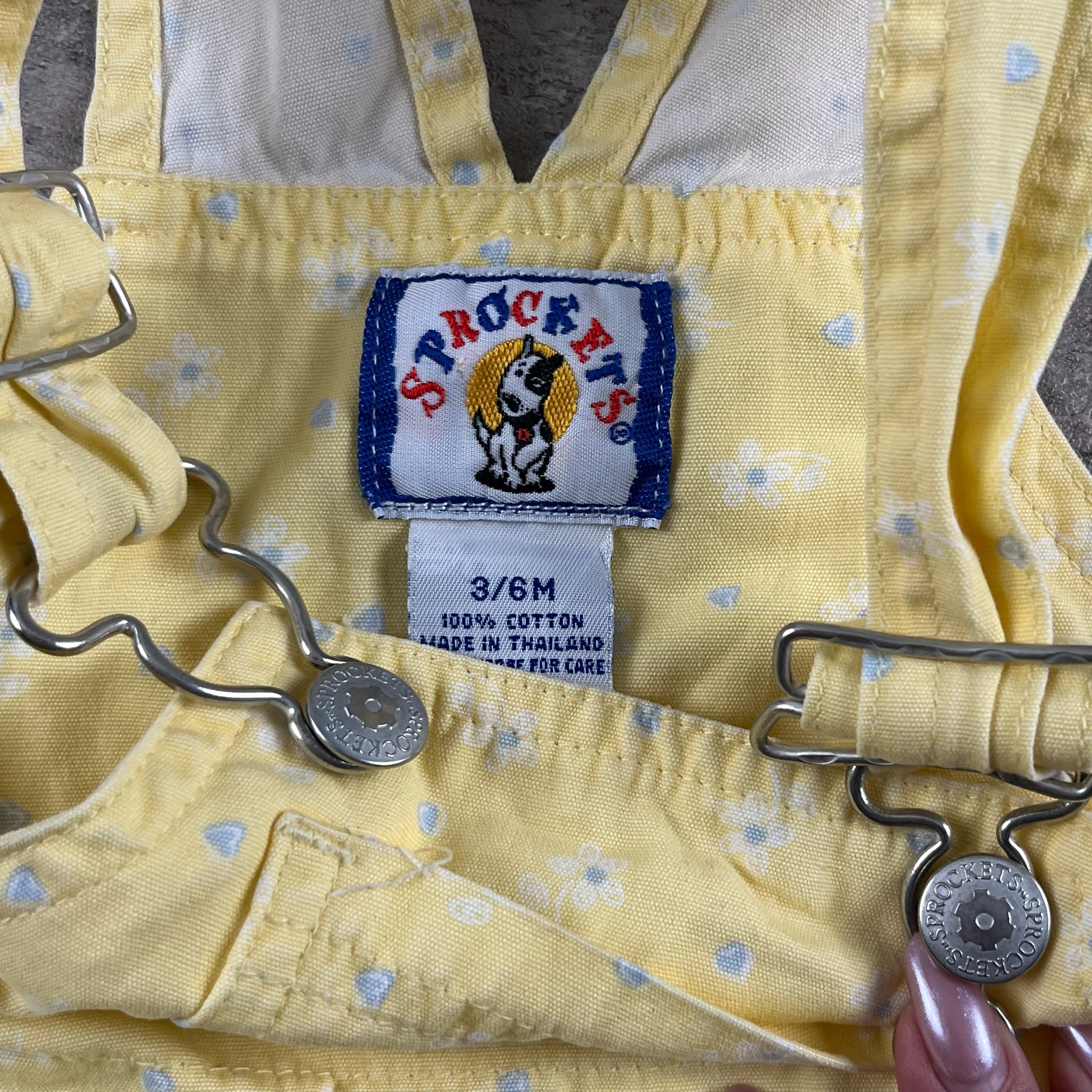 Vintage Sprockets Overalls 3/6 Months