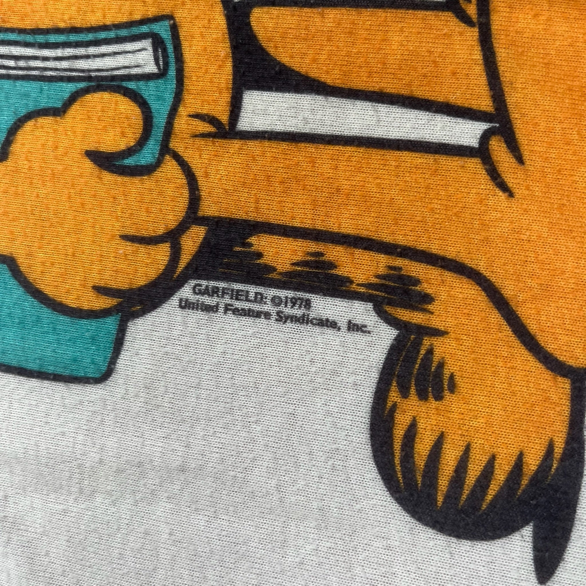 Vintage Garfield Pj Gown 7-10 Adult Small Top