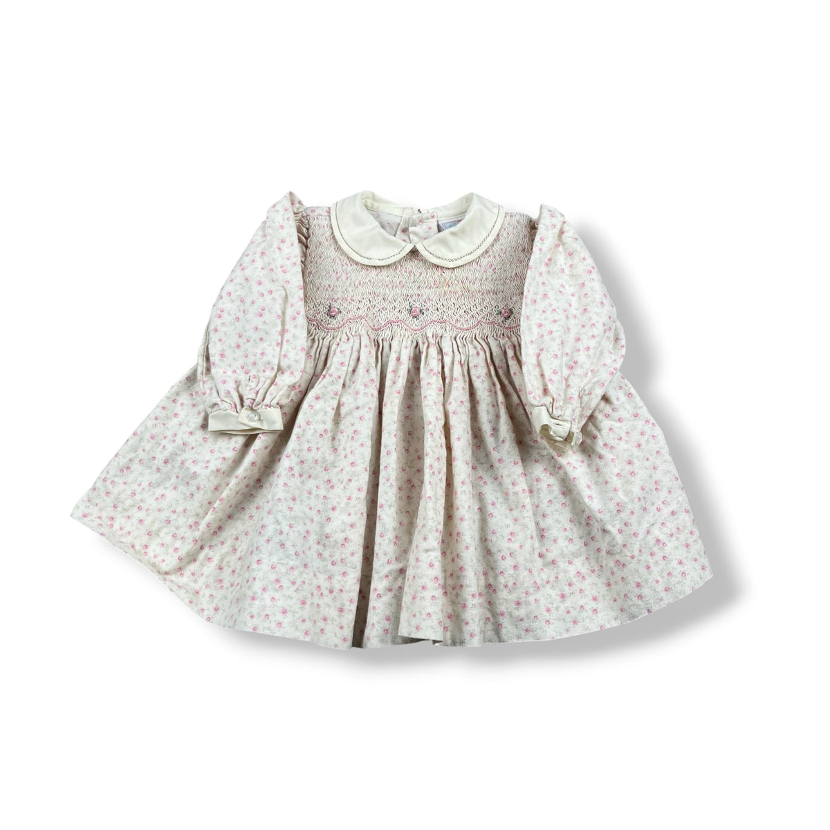 Vintage Handsmocked Dress 12M
