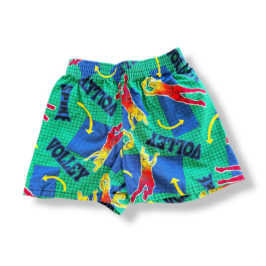 Vintage Volleyball AOP Shorts 4T