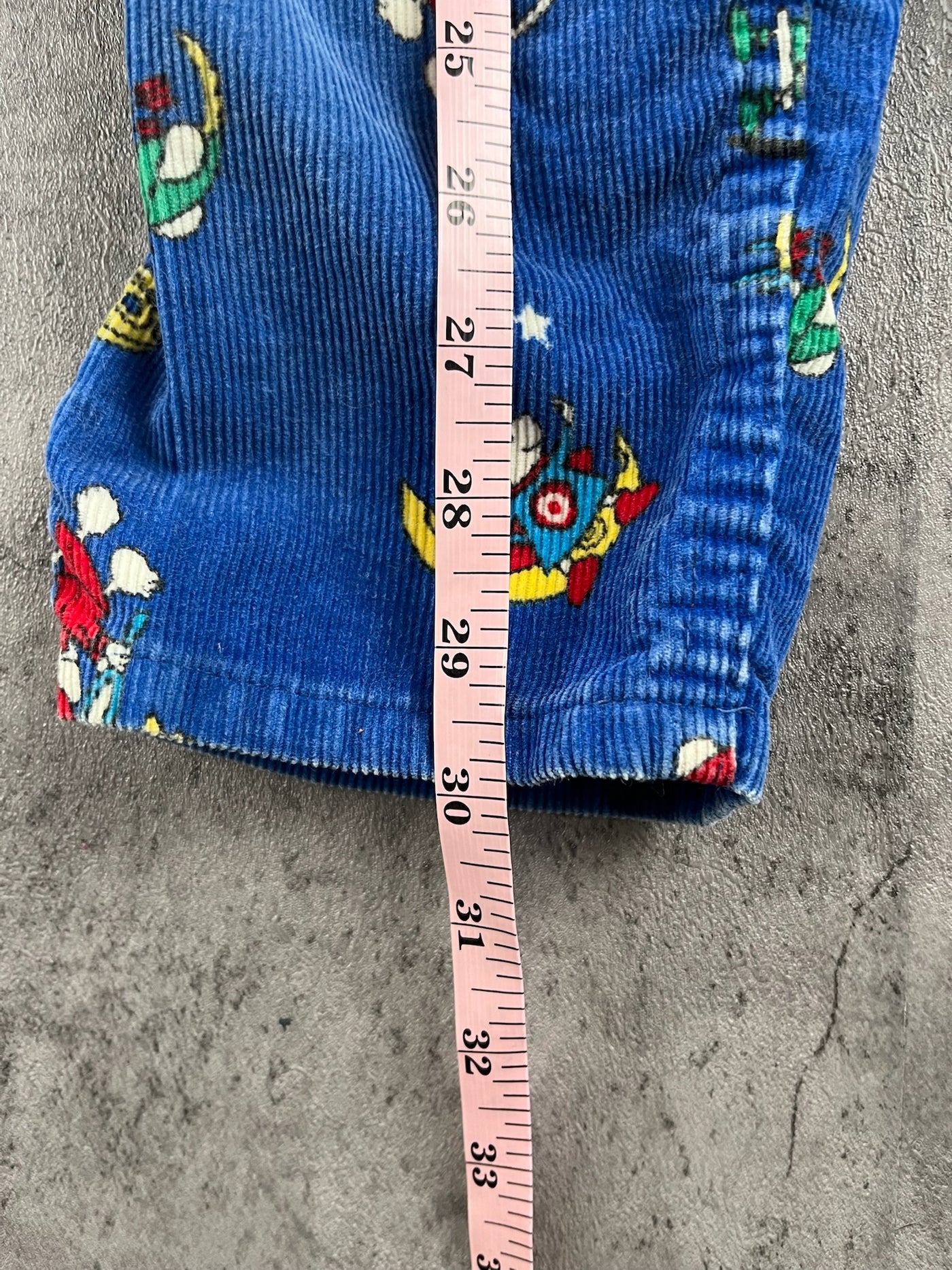 Vintage OshKosh Mice Print Corduroy Overalls 2/3T