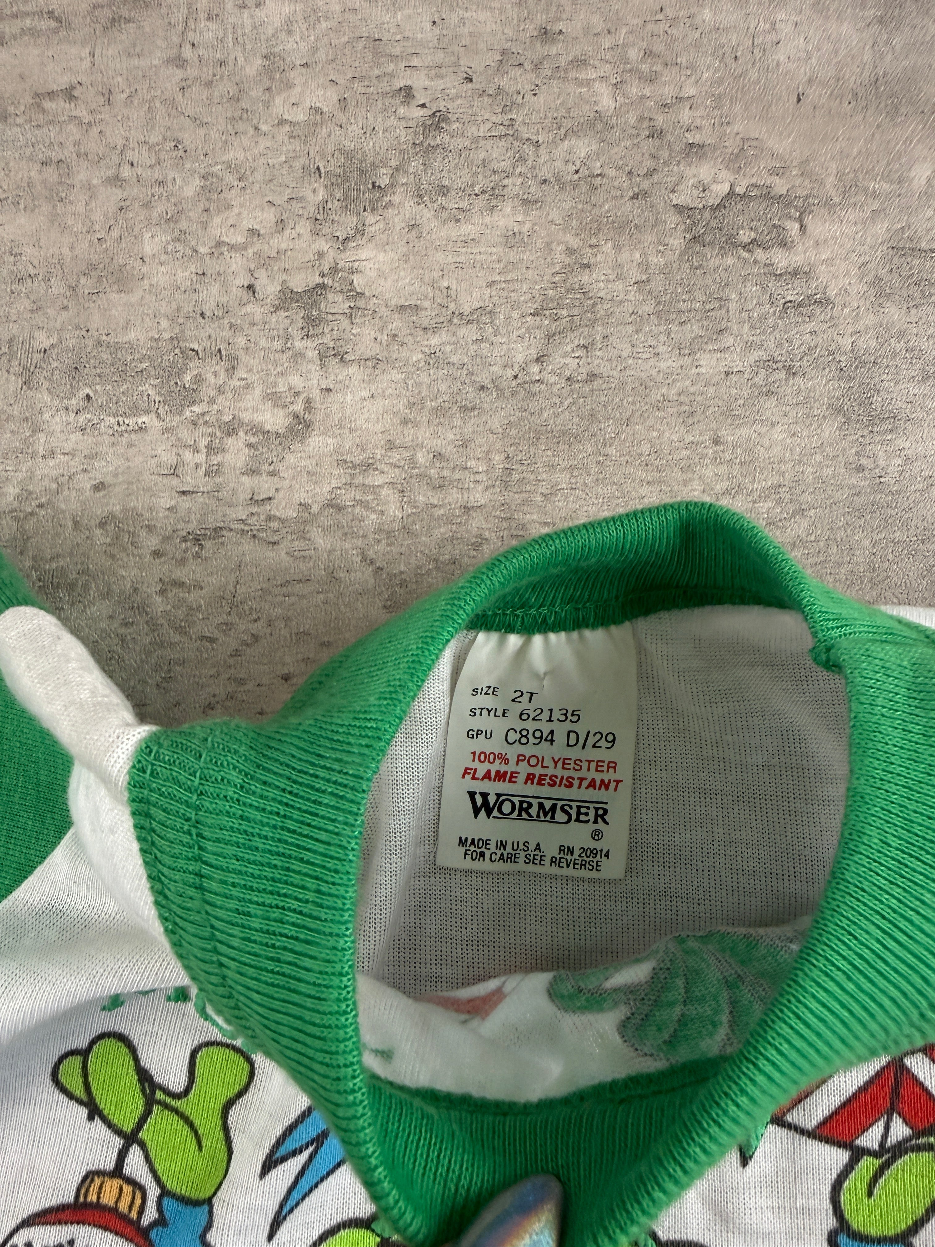 Vintage TMNT Christmas Long Sleeve PJ Top 12 Months