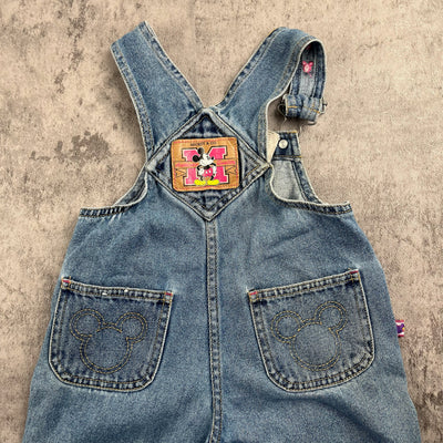 Vintage Minnie Mouse Overalls 2T