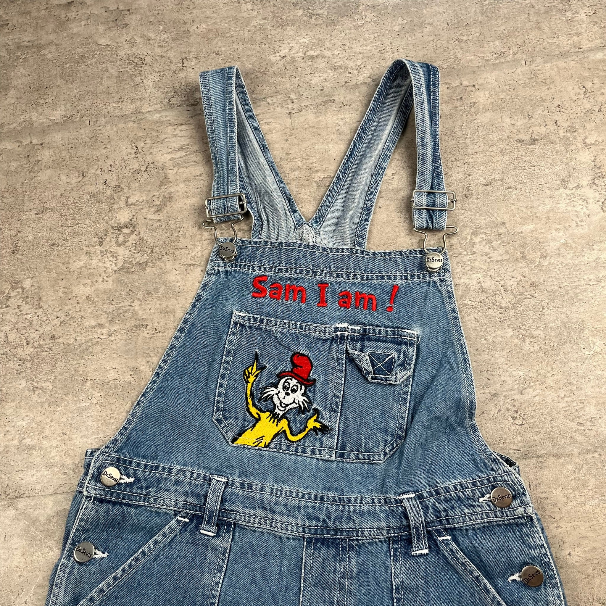 Vintage Dr. Seuss Sam I Am Shortalls 5/6T