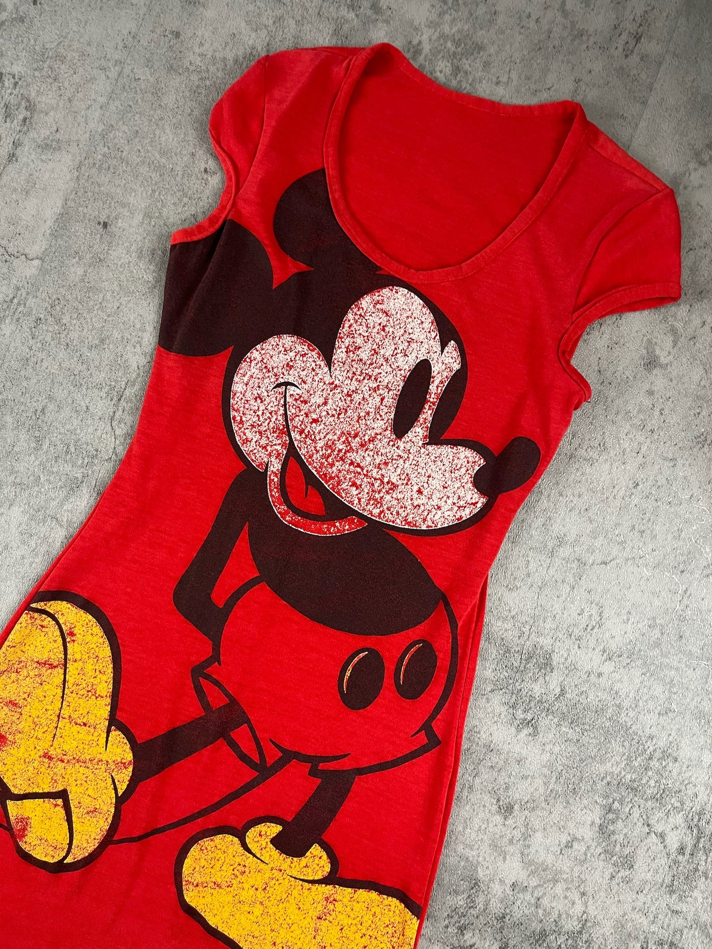 Vintage Upcycled Mickey Dress 6-8