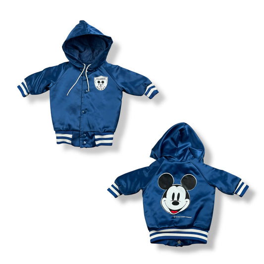Vintage Mickey Mouse Satin Chalkline Jacket 12-18 Months