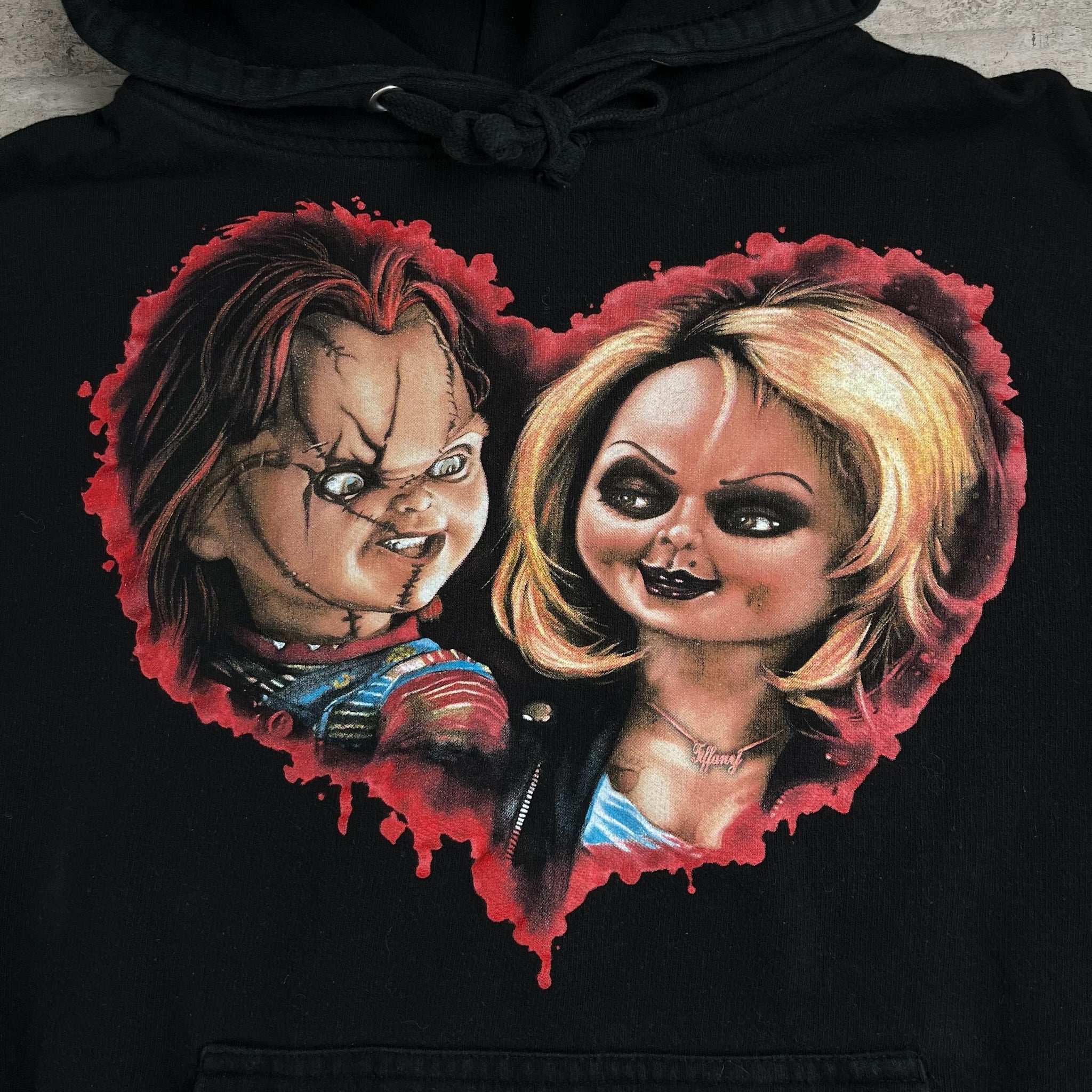 Chucky and Tiffany Hoodie Adult Small