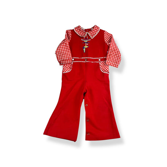 Vintage Cowboy Romper 18 Months
