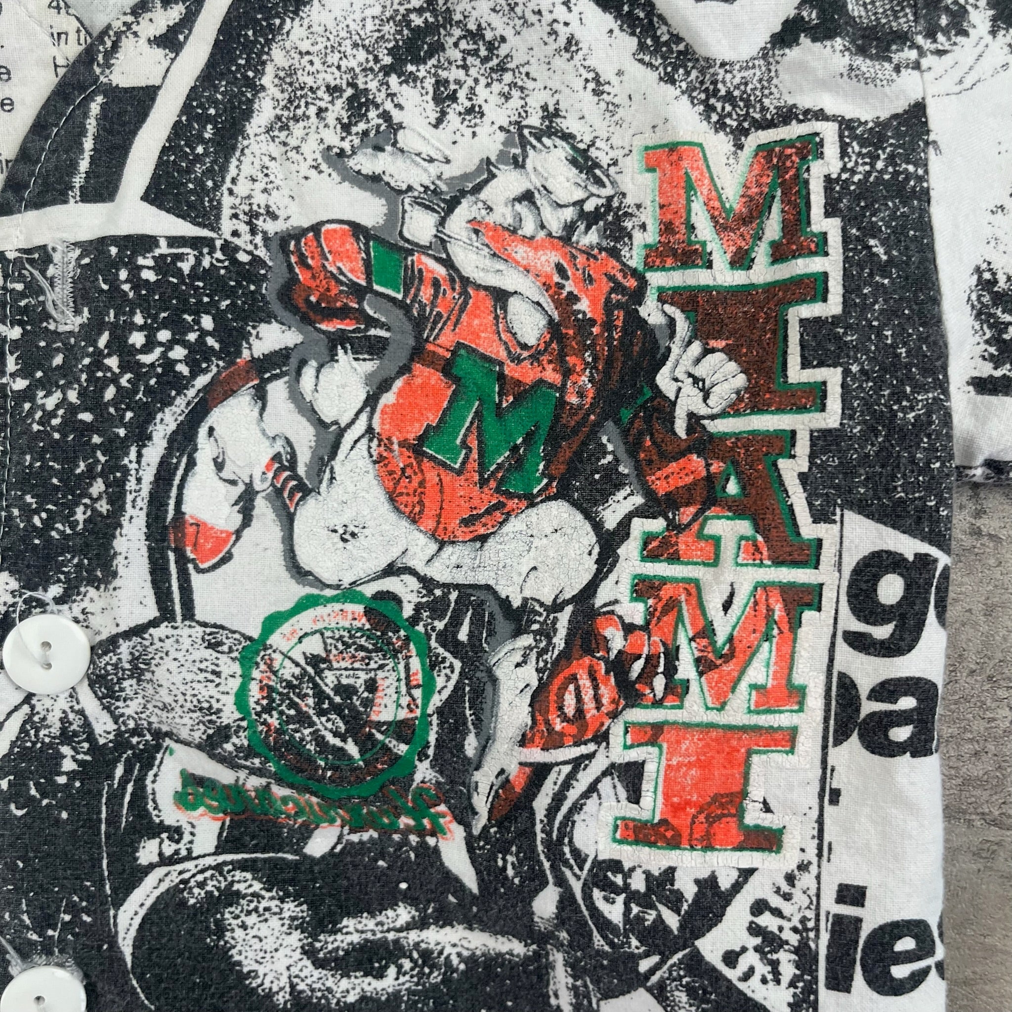 Vintage Miami Hurricanes 2/3T