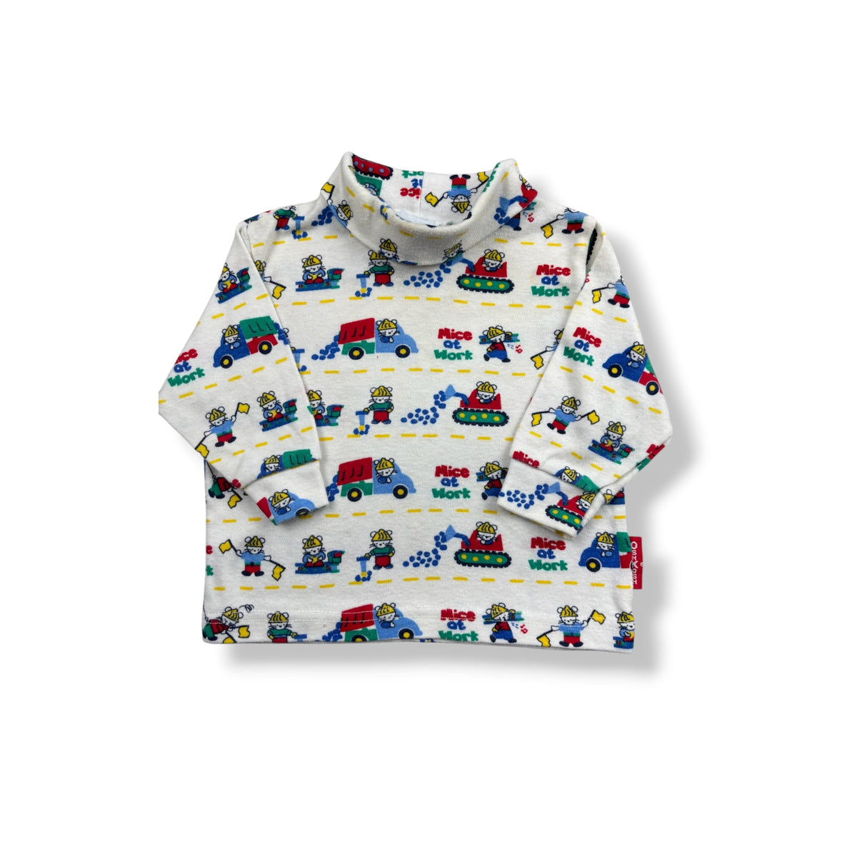 Vintage OshKosh Construction Turtleneck 12 Mo