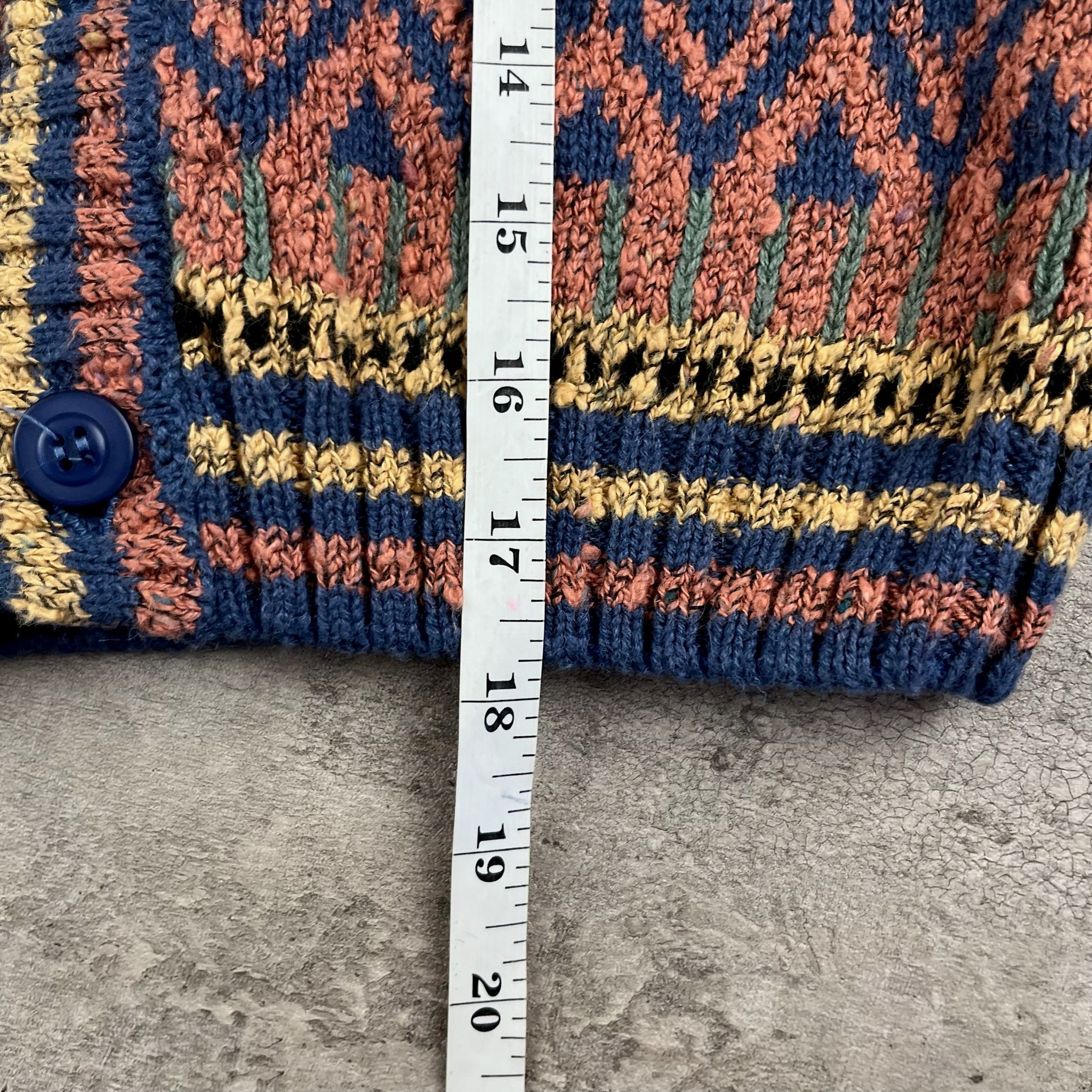 Vintage Concrete Cardigan Knit 4/5T