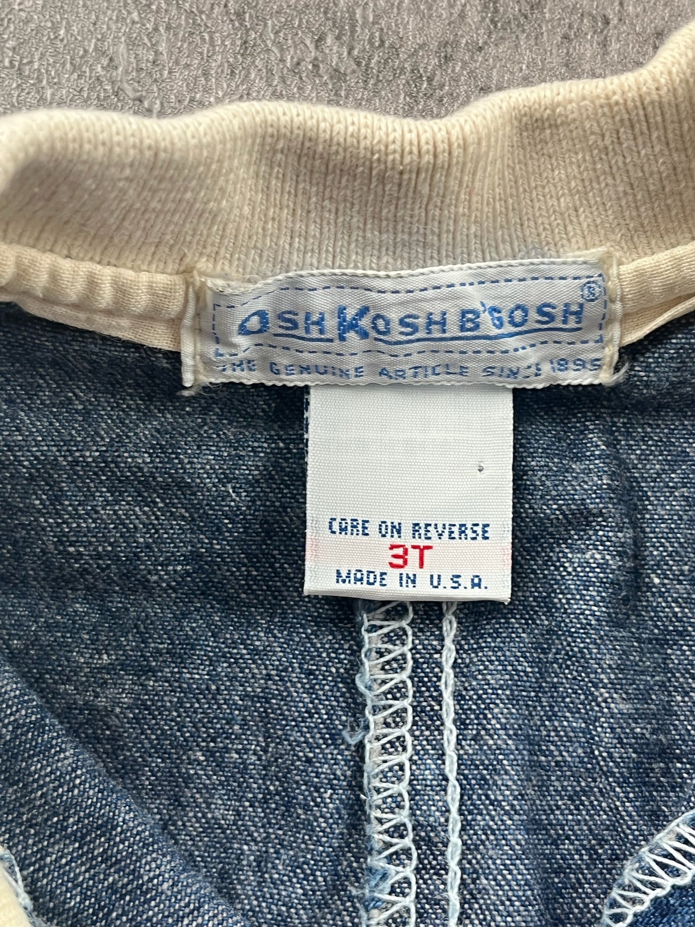 Vintage OshKosh Denim Romper 2T